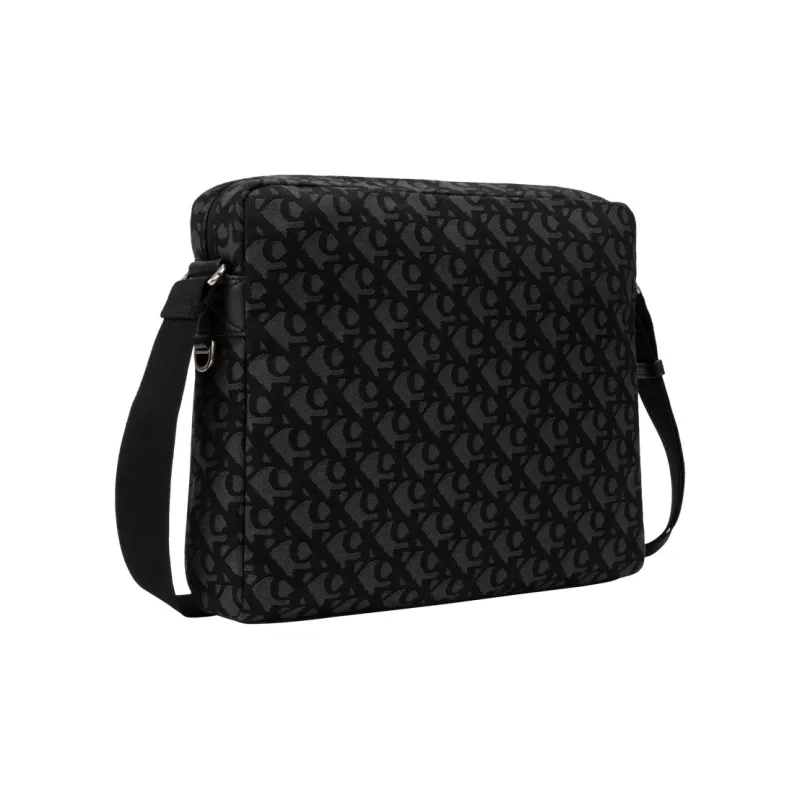 CALVIN KLEIN Fabric Shoulder Bag Men's Space Black-2