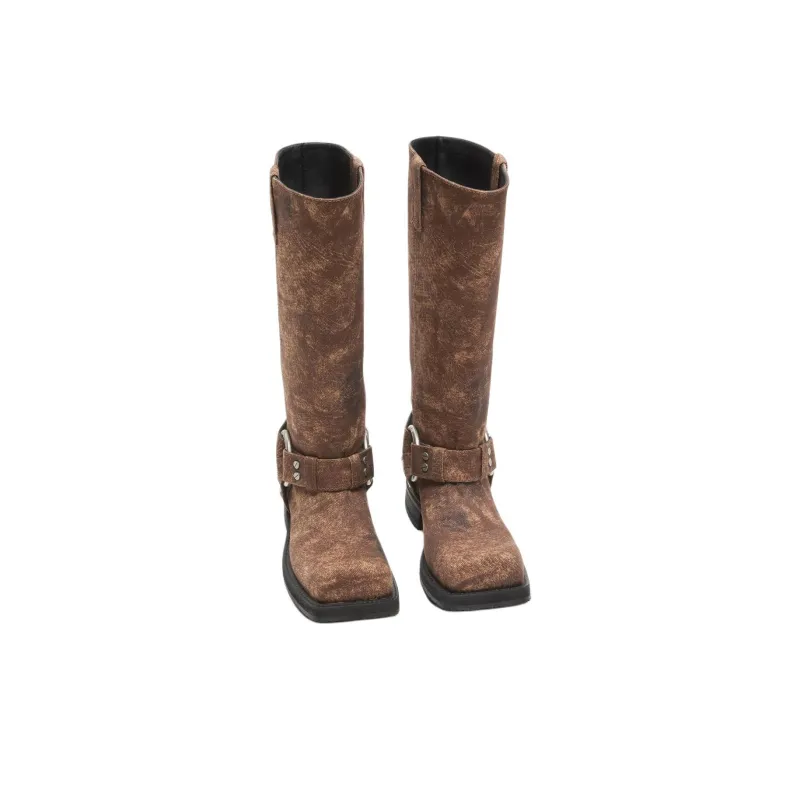 Acne Studios Knee high Boots 3.5cm Women's Umber-3