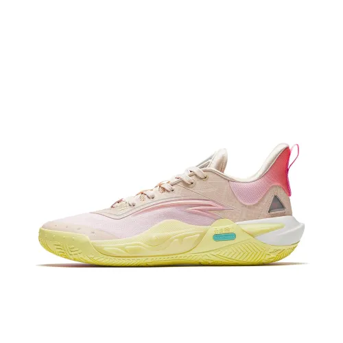 Anta Irving Series Slip Resistant Support Cushioning Low Top Basketball Shoes Men's Pink