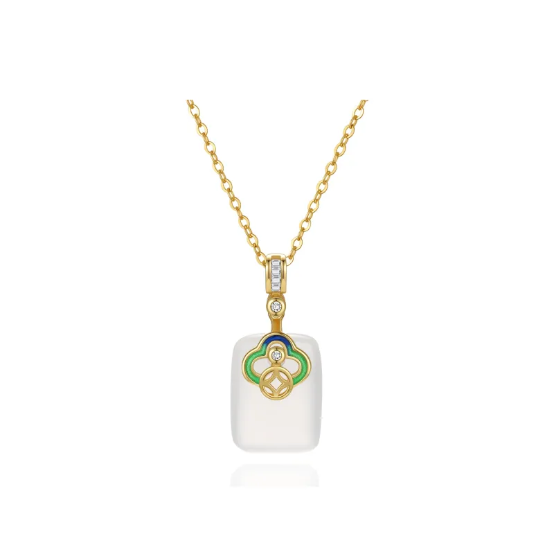 Master Kim Chalcedony Necklaces Unisex-5