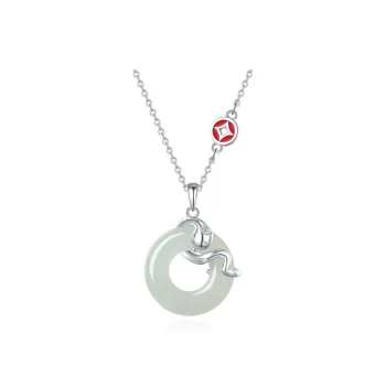Emerald Dynasty Hetian Jade Complete White Jade/Pale Greenish White Jade Women's