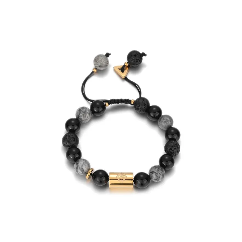 DH7 Obsidian Jade Bracelets Unisex-3