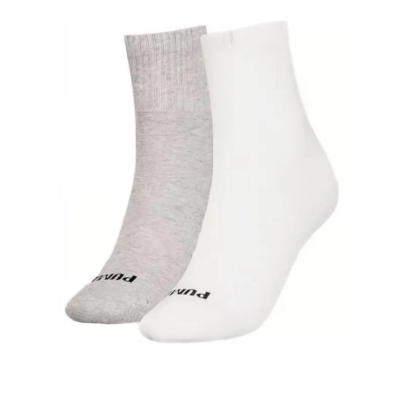 PUMA Women's Heart Short Crew Socks 2 Pack Ankle Socks Women's 2 Pack White-0