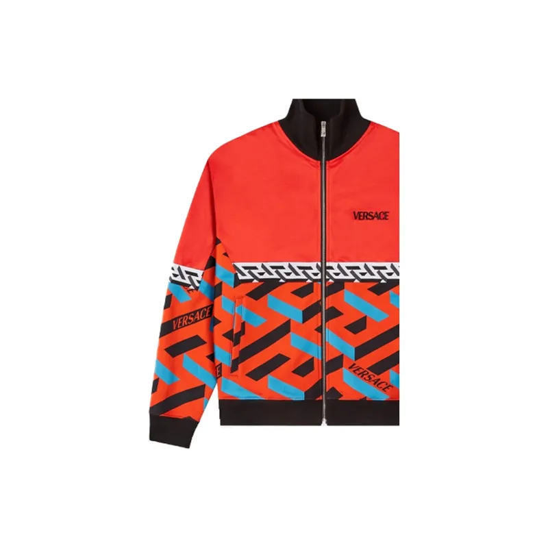VERSACE Jackets Men Orange Red-4