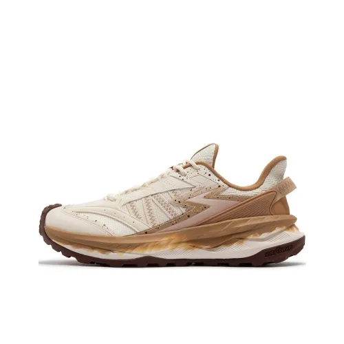 361° Cushioning Anti-Slip And Wear-Resistant Low-Top Casual Trail Running Running Shoes Men's Beige Brown