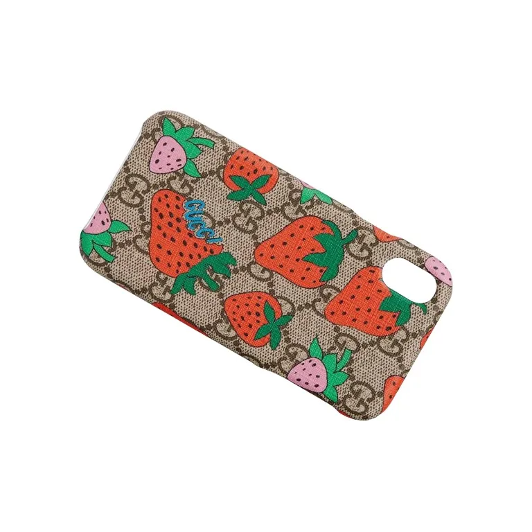 GUCCI Canvas Material Vibrant Print Phone Cases Compatible With IPhone X/XS Refreshing-3
