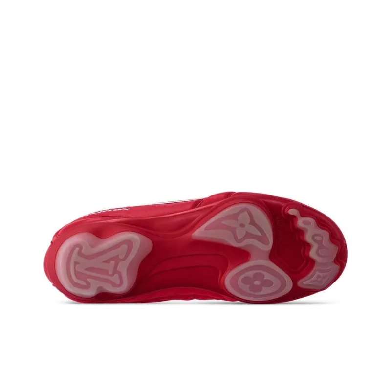 LOUIS VUITTON Footprint Soccer Low-Top Casual Shoes Men's Red-5