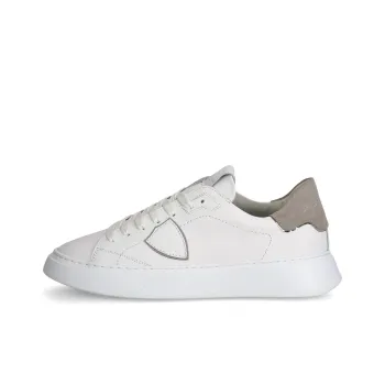 PHILIPPE MODEL Temple Low Top Skateboard Shoes Men's White Gray