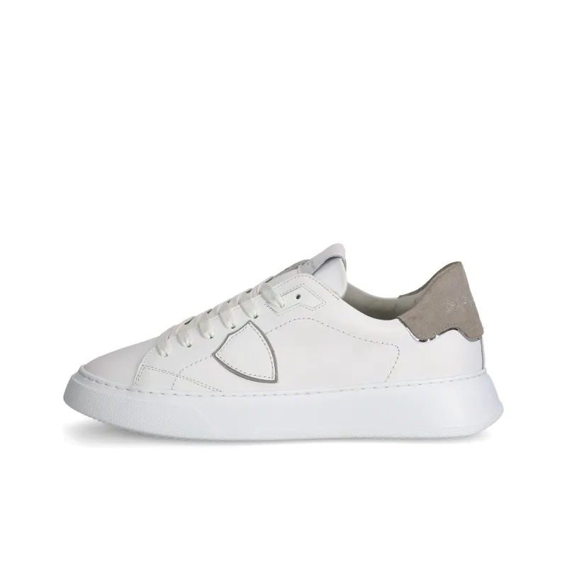 PHILIPPE MODEL Temple Low Top Skateboard Shoes Men's White Gray-0