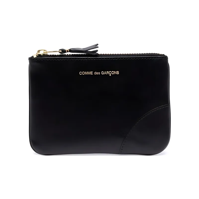 CDG Grain Leather Wallet Regular Women's Black-0