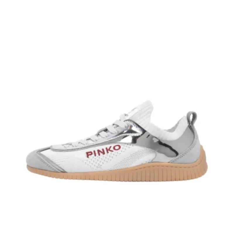 PINKO Logo Embroidered Low Top Sneakers Women's-0