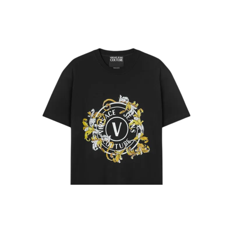 VERSACE Baroque Logo T Shirt-6