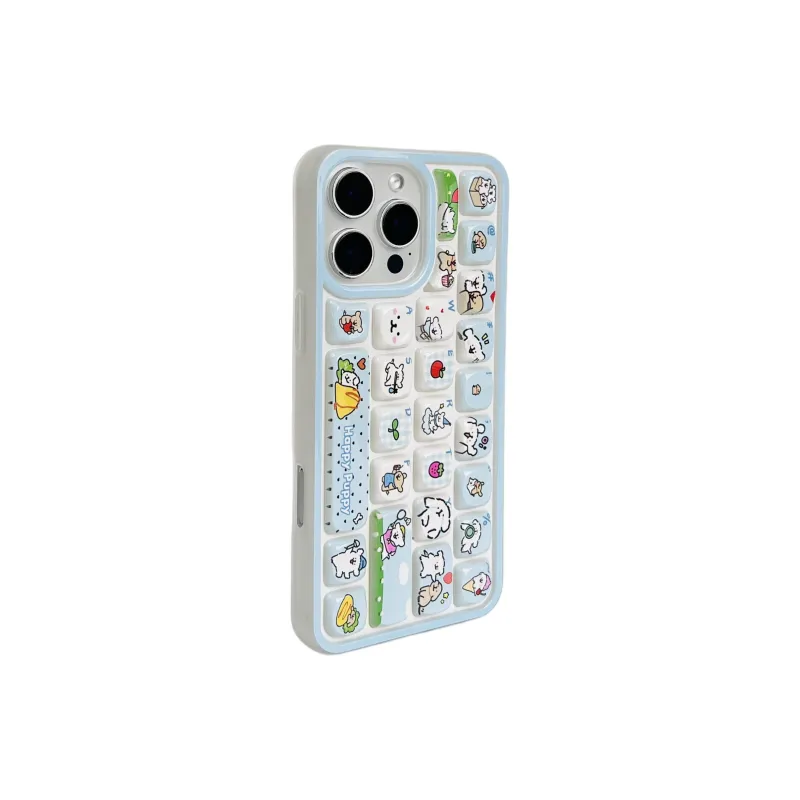 Wei Xin TPU Material Puppy Keyboard Phone Cases Compatible With IPhone 16/15 Pro Max/Apple 13/14 Pro/Max-2
