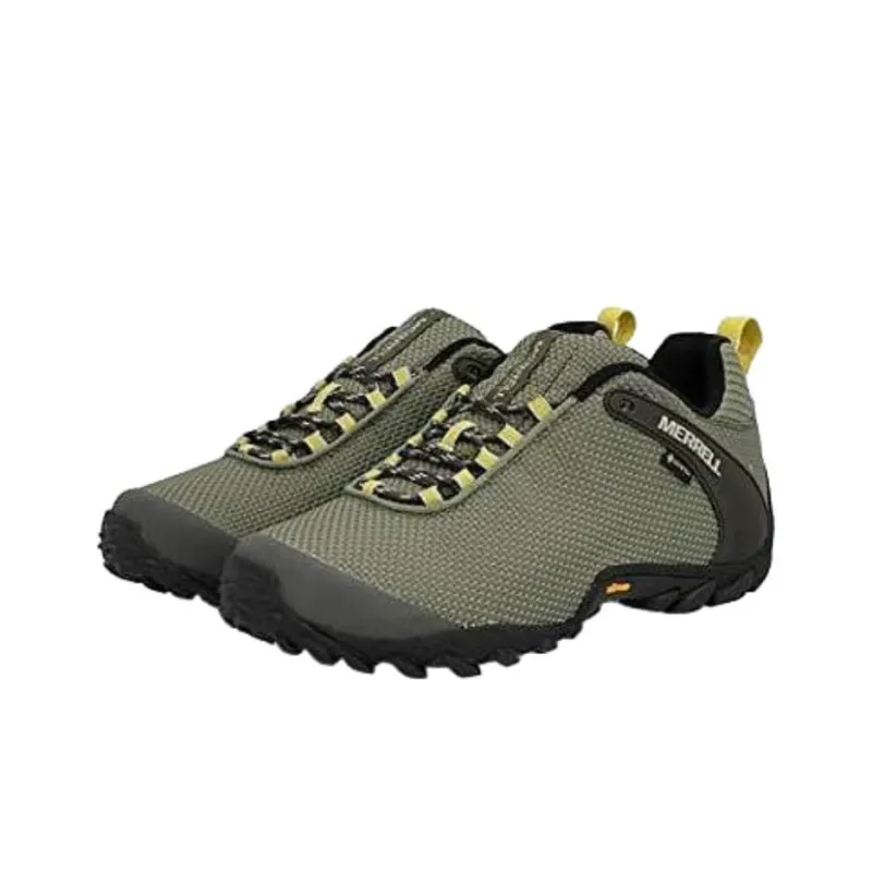 MERRELL Chameleon 8 Slip-Resistant Water-Resistant Low-Top Hiking Shoes Men's Green-1