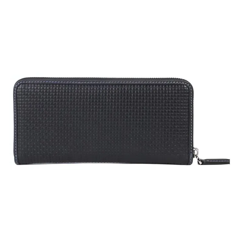 ELLE HOMME Cow Leather Wallet Clutch Regular Men's Dark Blue-3