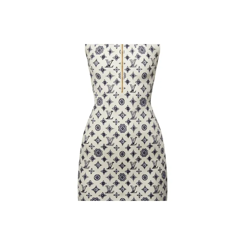 LOUIS VUITTON Monogram Fitted Dress-4