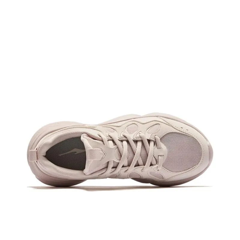 Erke Anti Slip And Wear Resistant Coverage Low Top Casual Shoes Women's Pink-3