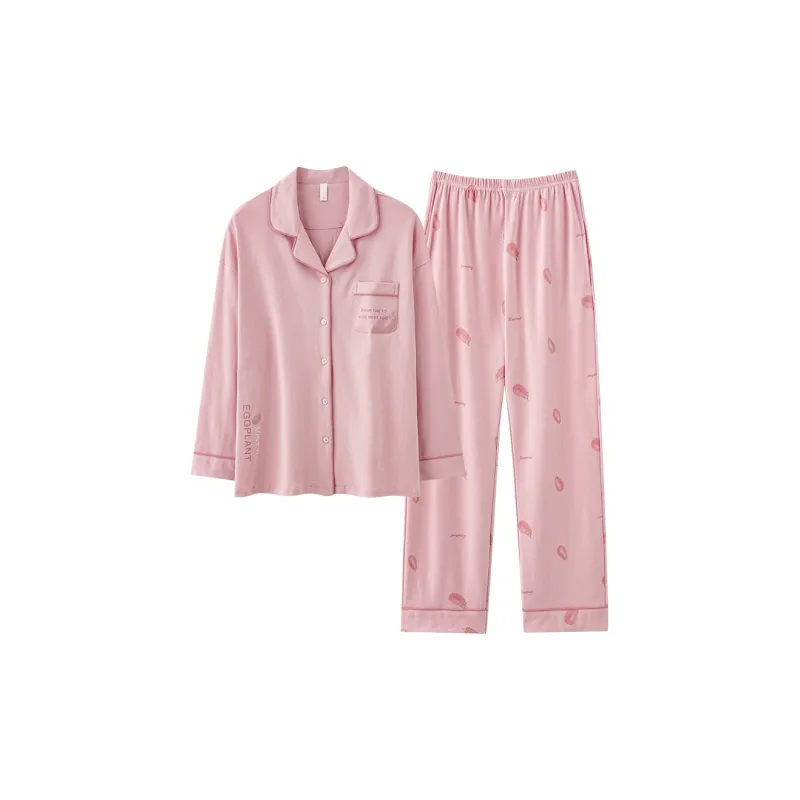 XIAFENYAN Pajama Set Women's Pink-0
