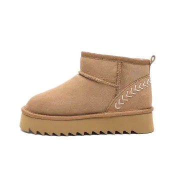ABIDJAN Warm Winter Series Warm Wear Resistant Height Increasing Slip Resistant Ankle Length Snow Boots Women's
