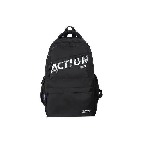 MINIPUDING Nylon Backpack Large Size Unisex Black/Dark Blue/Khaki/Black & Khaki/Gray