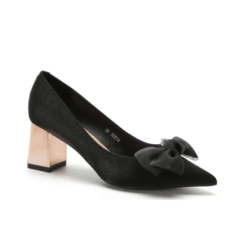 HKCP Chunky Heel High Heels 6.5cm Women's-6