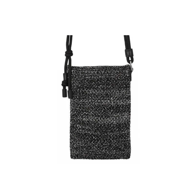 COS Polyester Crossbody Cell Phone Pouch Men's Black & White-1