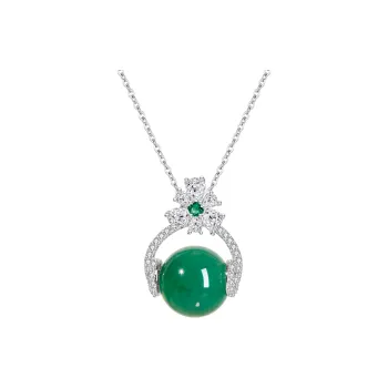 JIAHAOJADE Dulong Jade African Jadeite Necklace Women's