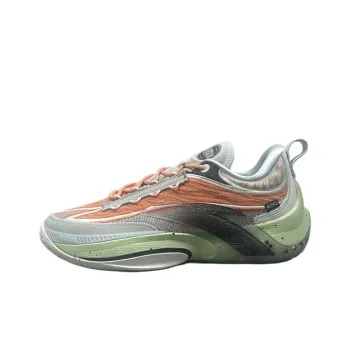 Anta Instantaneous 1 Abrasion Resistant Rebound Low Top Basketball Shoes Men's Orange gray green