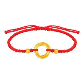ZHIAIYONGHENG Classic And Versatile Everyday Commute Peace Buckle Solid Gold Fixed Price Gold Bracelet Unisex