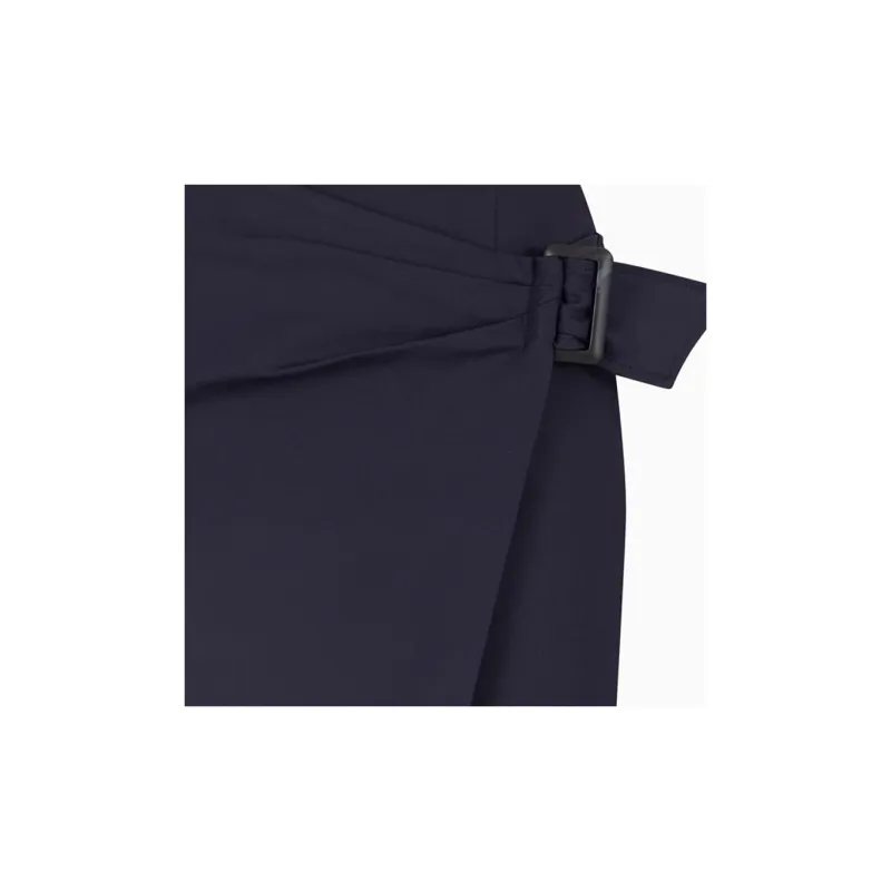 EMPORIO ARMANI Compact Stretch Cotton Panelled Skirt-1