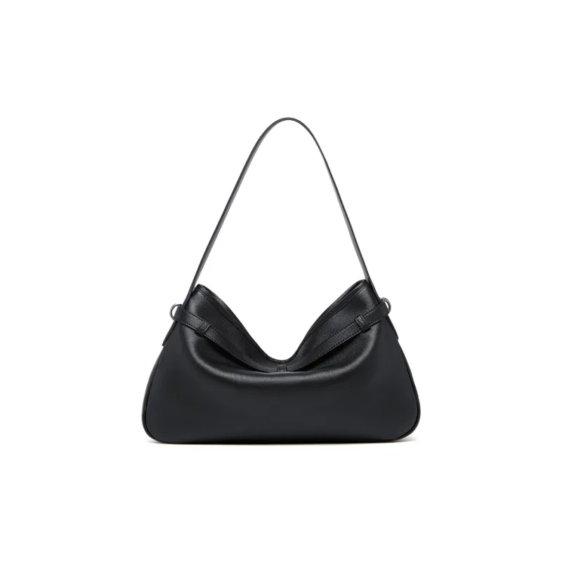 ZOOLER Top Grain Cow Leather Shoulder Bag Women's Black/Ebony-3