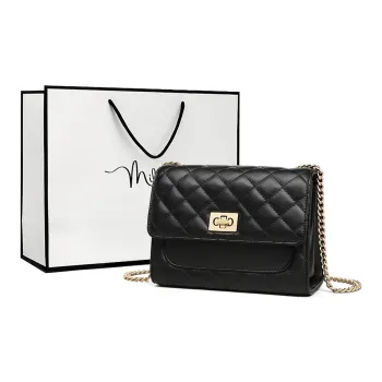 MILLIE'S Cow Leather Underarm Small Square Bag, Shoulder Bag, Crossbody Bag Regular Women's Black