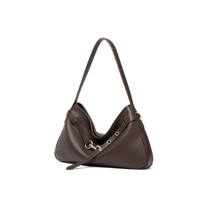 ZOOLER Top Grain Cow Leather Shoulder Bag Women's Black/Ebony-7