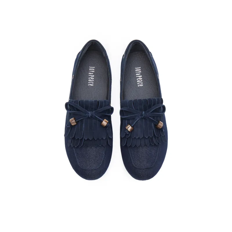 Joypeace Serpent Auspicious Collection Lazy Holiday Loafers Women's Apricot-3