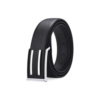 Hush Puppies Cow Leather Belts Men's Black Width  3.8CM