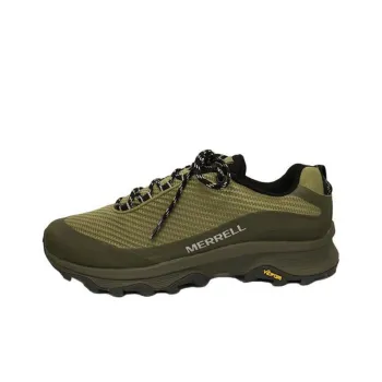 MERRELL Moab Speed Anti-Slip Wear-Resistant Low-Top Trail Running Running Shoes Men's Army Green