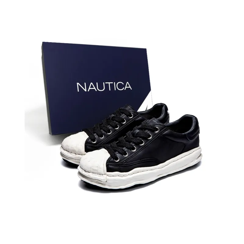 NAUTICA MELT OG Skateboard Shoes Men Low Top Black/White-1