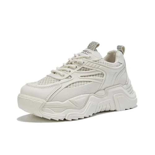 Little Red Man Low Top Chunky Sneakers Women's