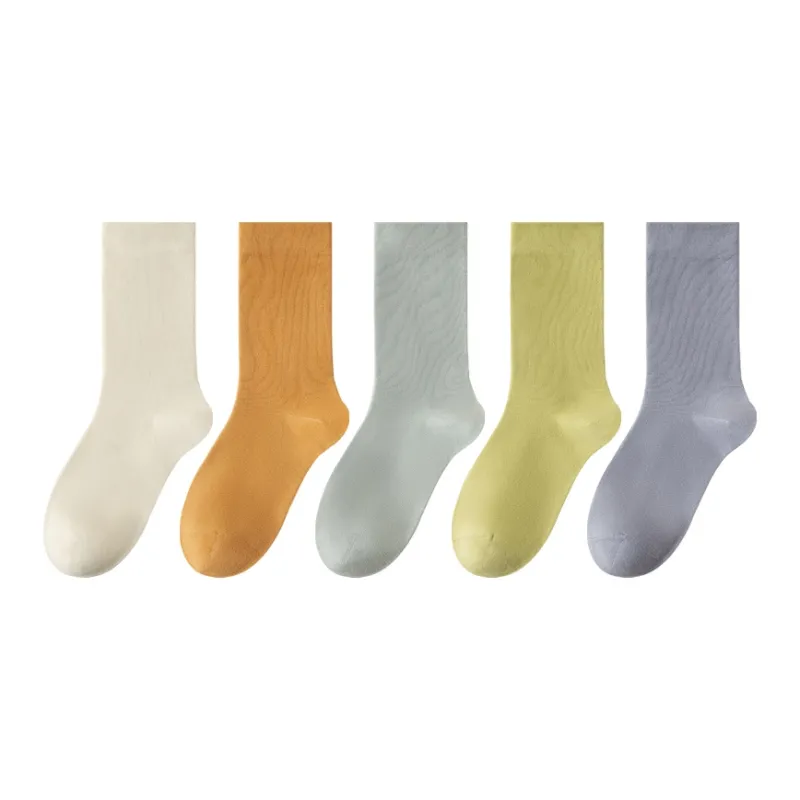 MADALLO Mid Calf Socks Women's 5 Pack-11