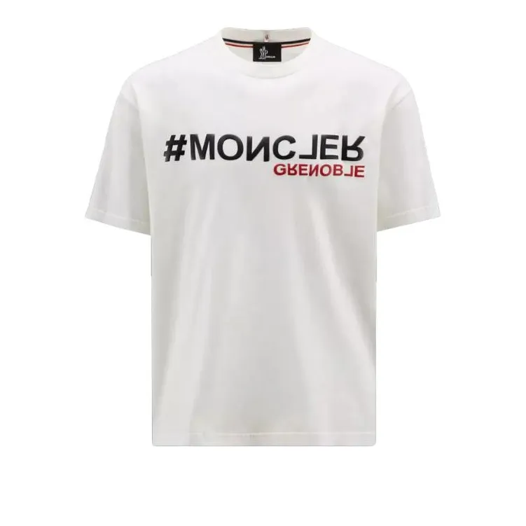 Moncler Grenoble T Shirts Men White-0