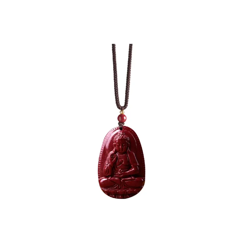 LOVING Reconstructed Cinnabar Necklaces Unisex-14