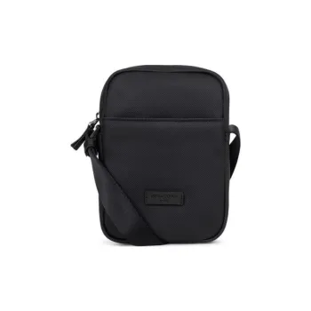H HEXAGONA PARIS Synthetic Material Messenger Bag, Shoulder Bag, Crossbody Bag Men's Black