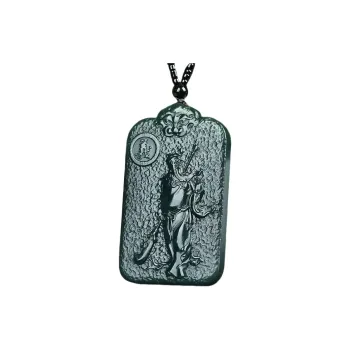 Jing Ruyu Hetian Jade Necklaces Green Jade Unisex