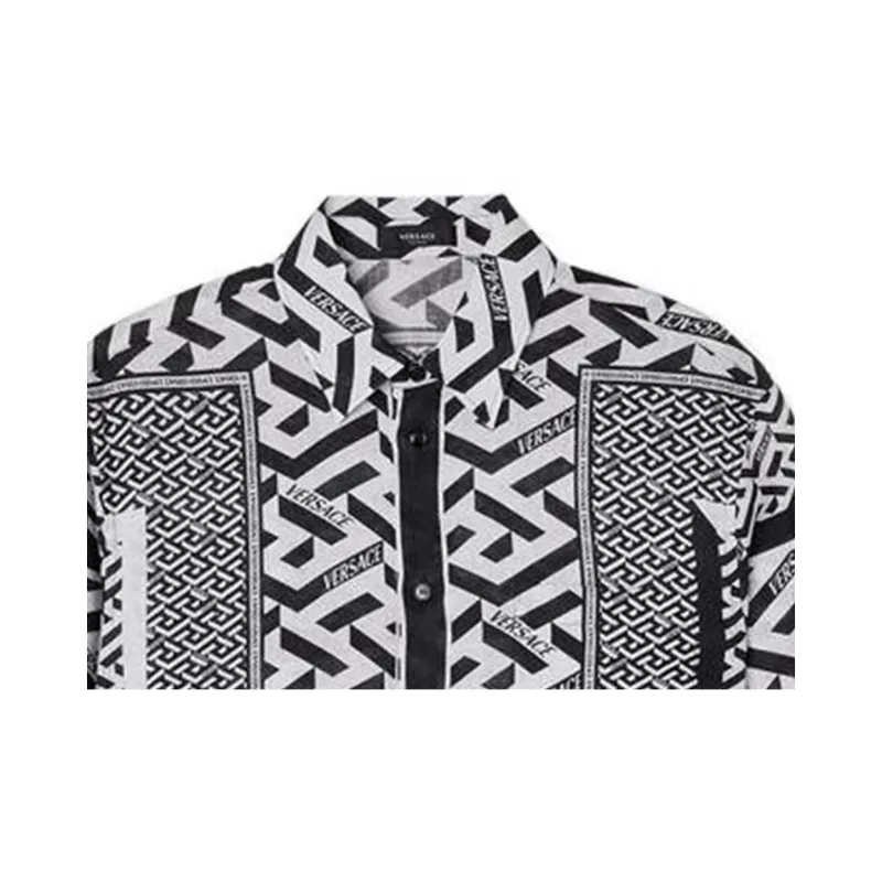FANSIZHE VERSACE Shirt Men's Black-4