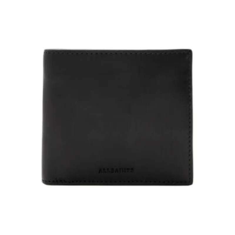 ALLSAINTS Cow Leather Wallet Women's Black-0