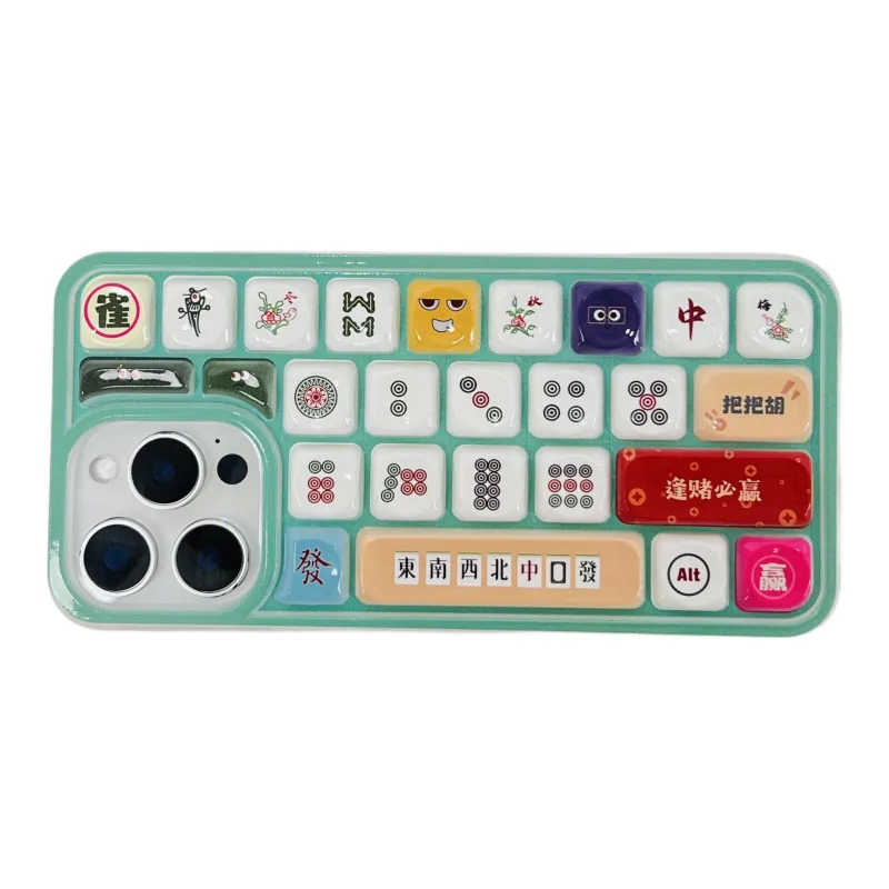 Wei Xin TPU Material Winning In Every Bet Keyboard Phone Cases Compatible With IPhone 16/15 Pro Max/Apple 13/14 Pro/Max-4