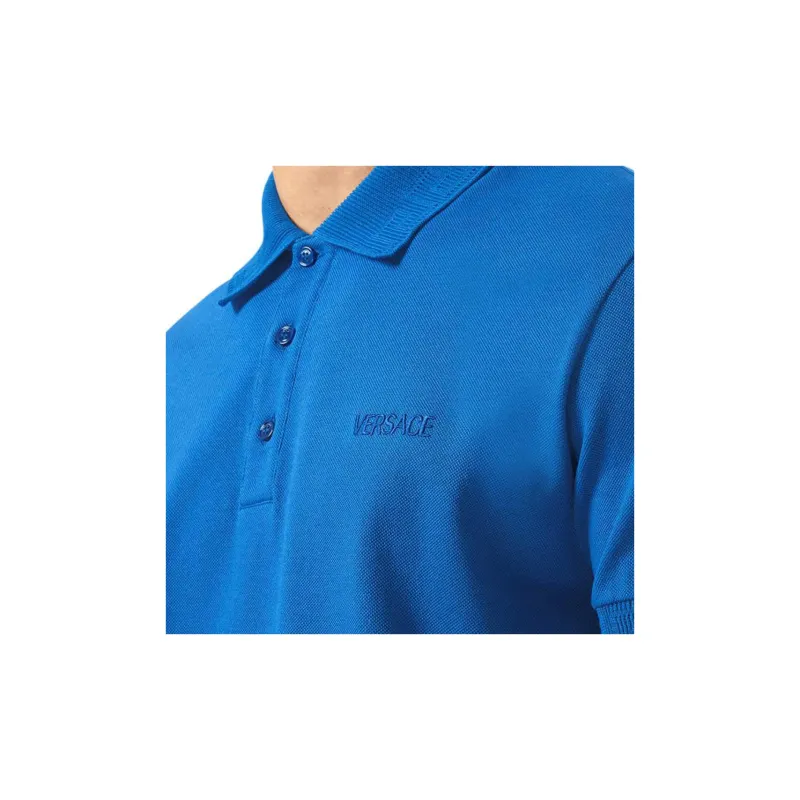 VERSACE Polo Shirts Men Blue-4