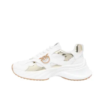 PINKO Logo Patch Round Toe Sneakers Women's
