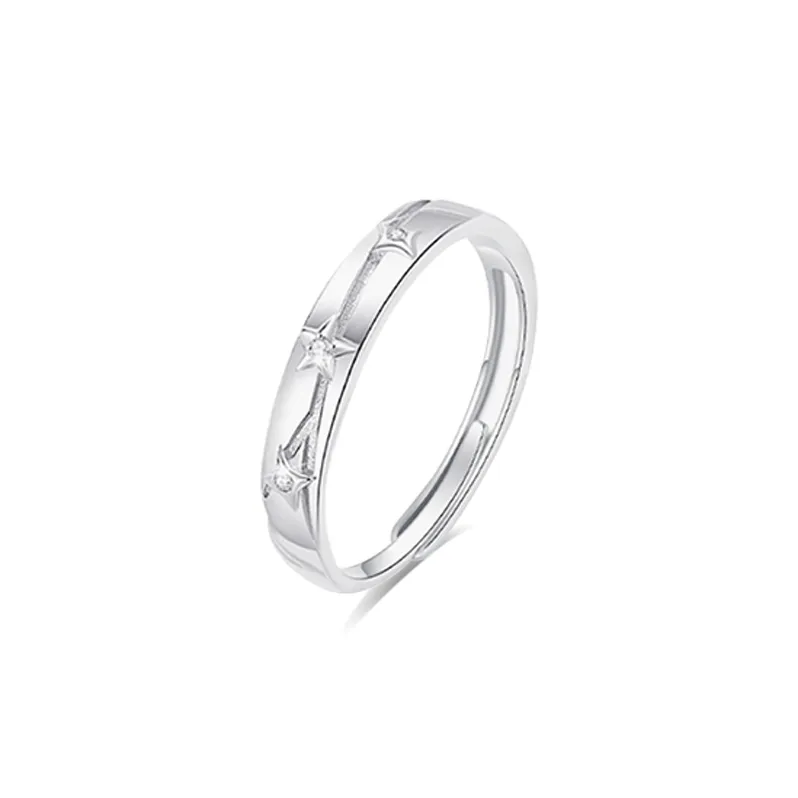 Seven Seven Silver Jewelry S999 Fine Silver Rings Unisex-5