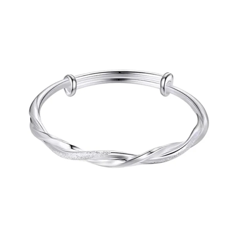 XIFULI 999 Fine Silver Bangles Women's-0